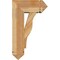Ekena Millwork Funston Arts and Crafts Rough Sawn Bracket w/ Offset Brace, Western Red Cedar, 8"W x 18"D x 30"H BKT0806X18X30FST03RWR - alternate 2